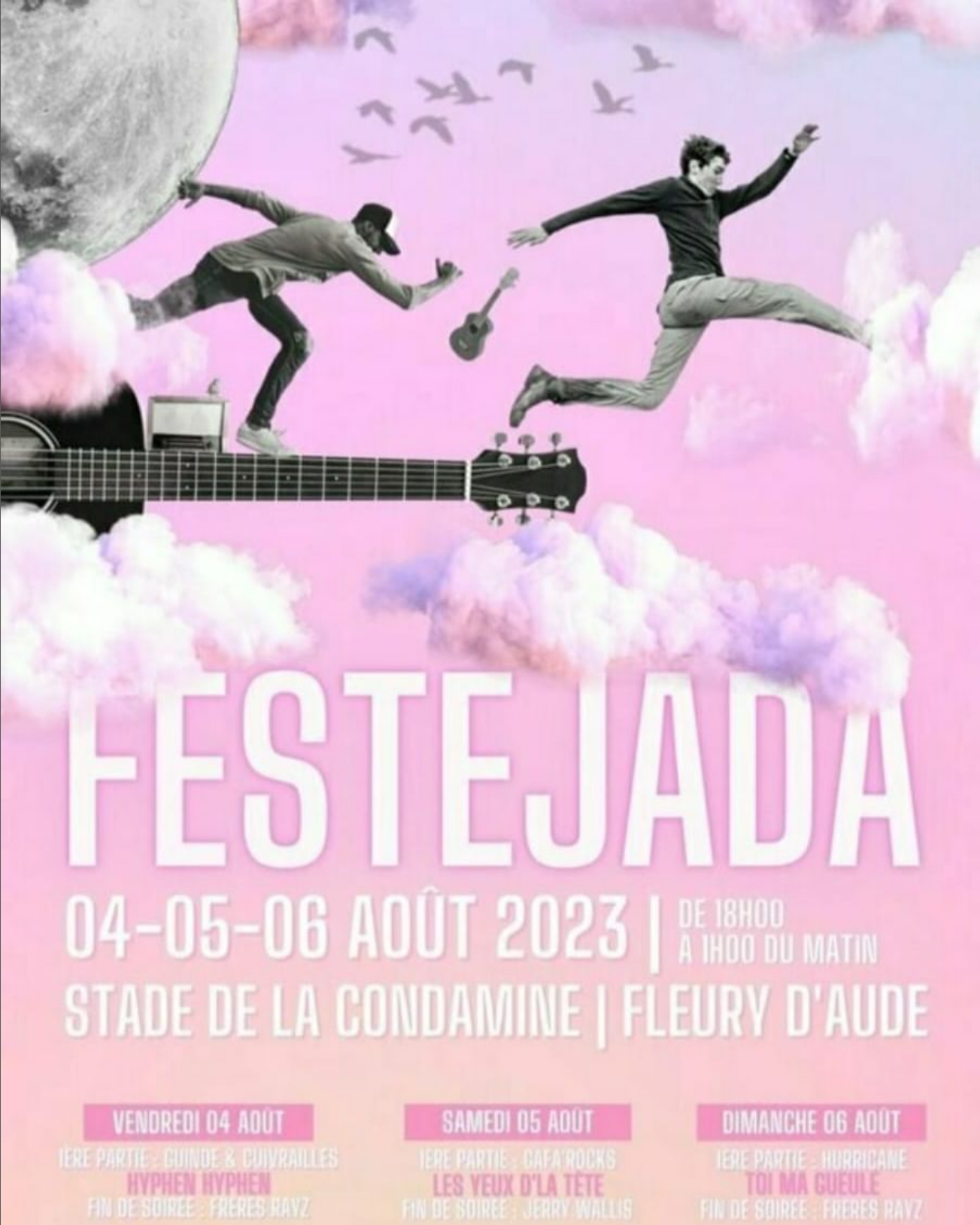 Le tribute à Johnny Halliday "Toi Ma Gueule" à Fleury d'Aude le 6 août 2023